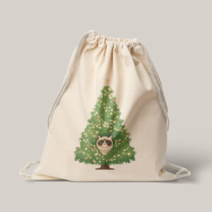 Plecak reklamowy bawełniany - fartuch choinka