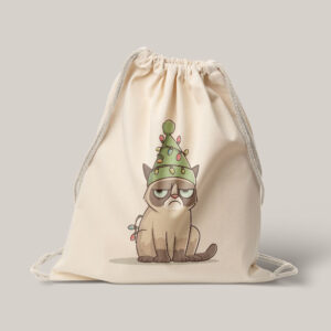 Plecak reklamowy bawełniany - kot optymista